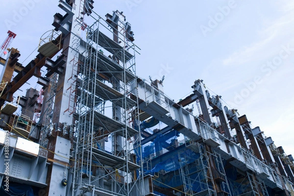 Obraz ビル建設現場