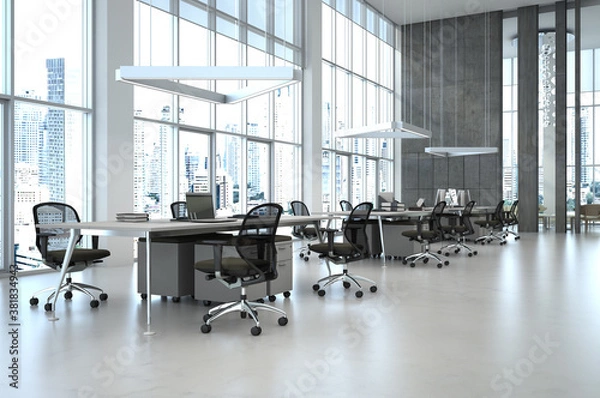 Fototapeta Open space office interior