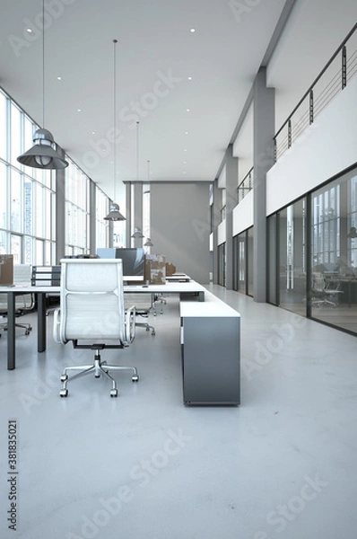 Fototapeta Open space office interior