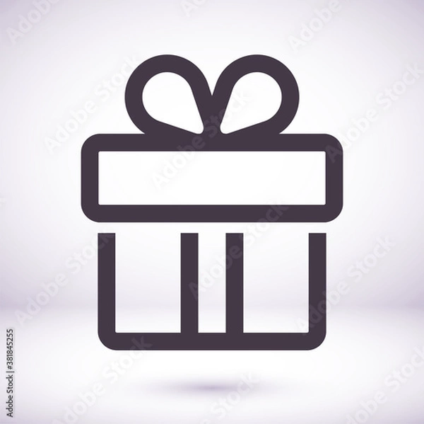 Obraz gift 10 eps bond icon design vector graphics