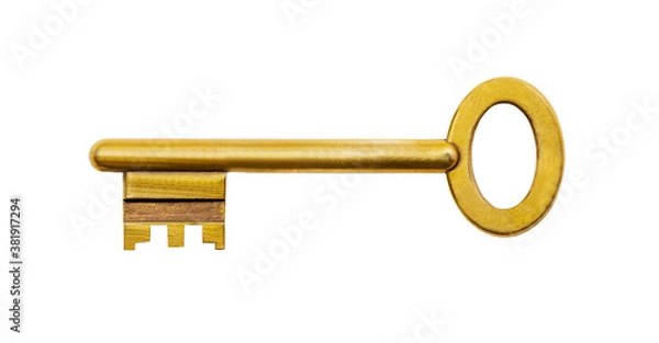 Obraz golden key isolated