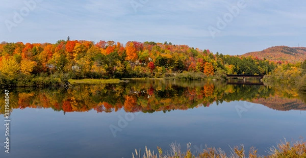 Obraz Fall foliage reflection