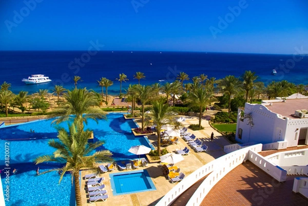 Fototapeta Piękna plaża wypoczynkowa