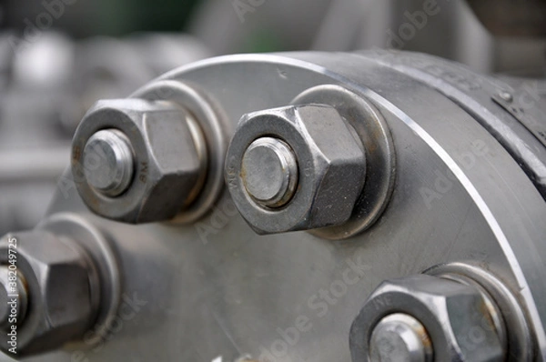 Obraz Złącze z kołnierzami rurociągu