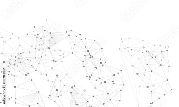 Fototapeta Big data cloud scientific concept.