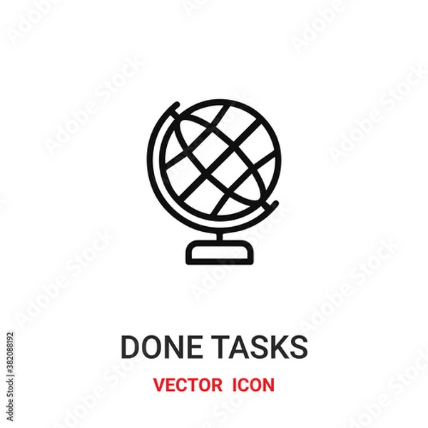 Fototapeta globe icon vector symbol. globe symbol icon vector for your design. Modern outline icon for your website and mobile app design.