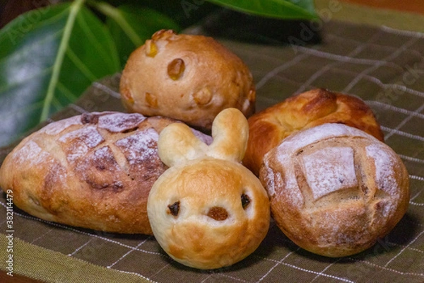 Fototapeta 美味しい 可愛い どうぶつパン