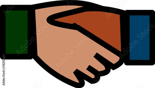 Fototapeta handshake Vector Icon For Web And App