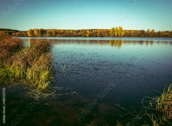 Obraz sunset over the river