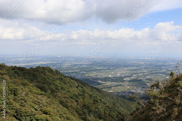 Fototapeta 日本の入道ヶ岳と呼ばれる山の山頂の絶景。みんなに伝えたい。