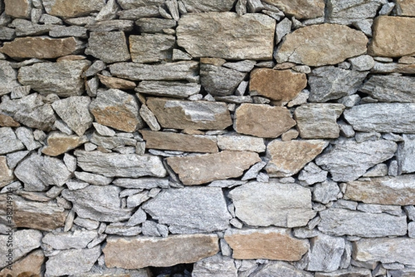 Obraz Natural stone masonry rock texture background.