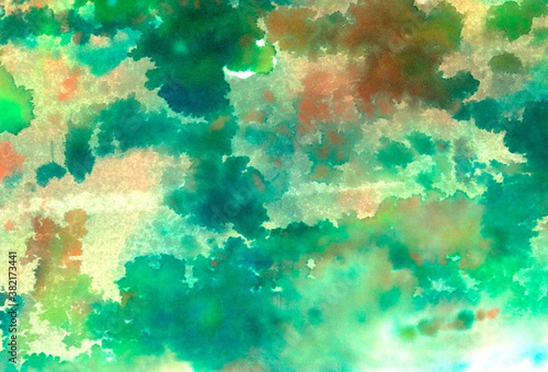 Fototapeta watercolor color background of spots