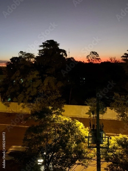 Obraz sunset in the city