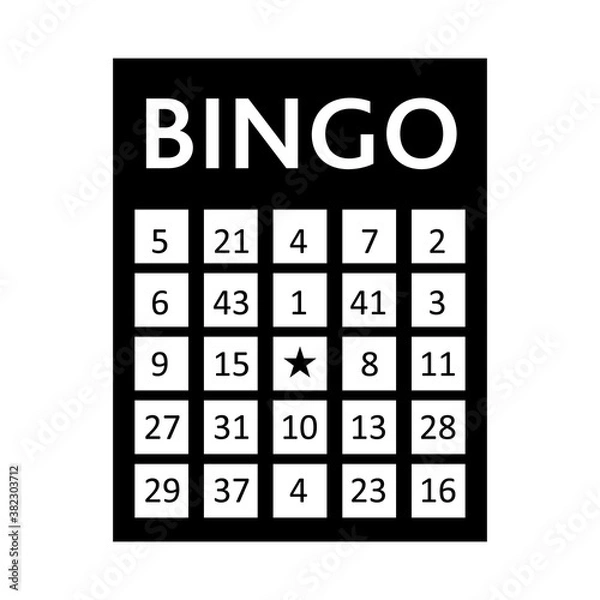 Obraz Bingo Board. Vector Illustration