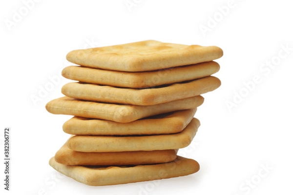 Fototapeta Cookie crackers pile