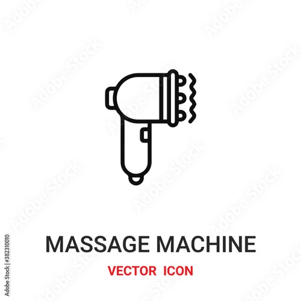 Fototapeta Massage machine vector icon . Modern, simple flat vector illustration for website or mobile app. Massage symbol, logo illustration. Pixel perfect vector graphics	