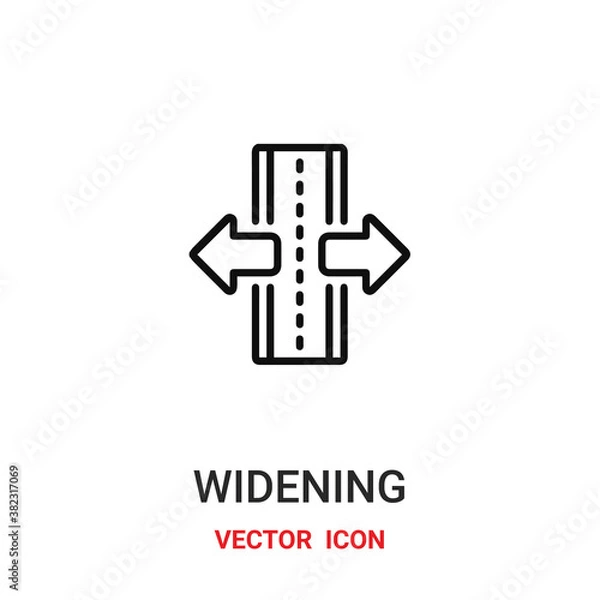 Obraz  Widening vector icon. Modern, simple flat vector illustration for website or mobile app.Widen symbol, logo illustration. Pixel perfect vector graphics	