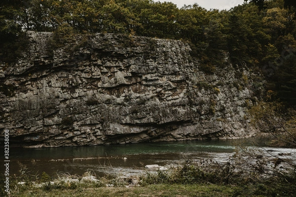 Obraz river and rocks