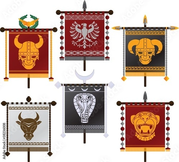 Obraz set of fantasy standards. second variant