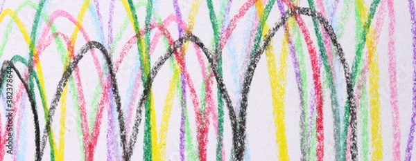 Fototapeta close-up colorful scribble abstract background