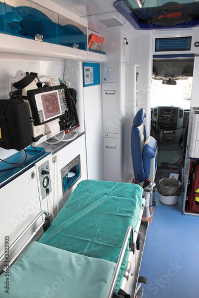 Fototapeta ambulance interior