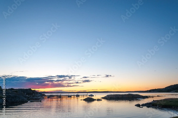 Obraz sunset over the lake