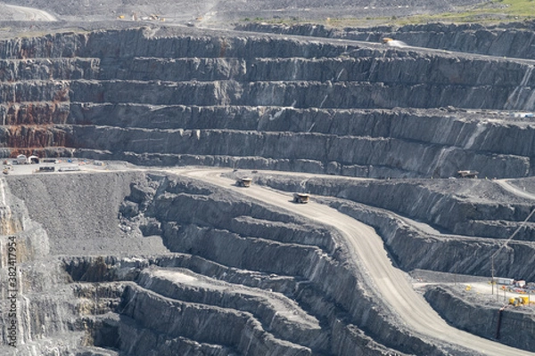 Obraz View of the open pit Canadian Malartic mine, in Quebec