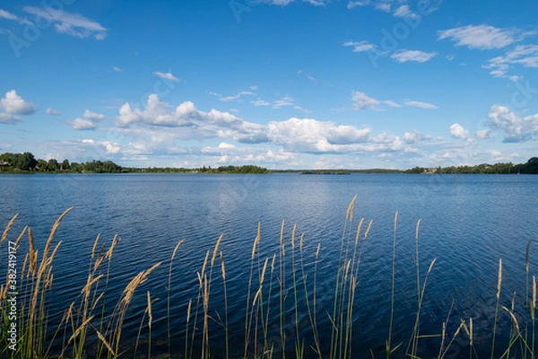 Obraz Beautiful view of the lake Osisko in Rouyn-Noranda, Canada