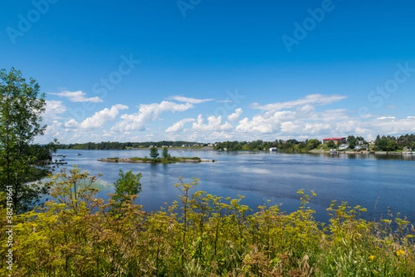 Obraz Beautiful view of a lake in Abitibi-Témiscamingue, Canada