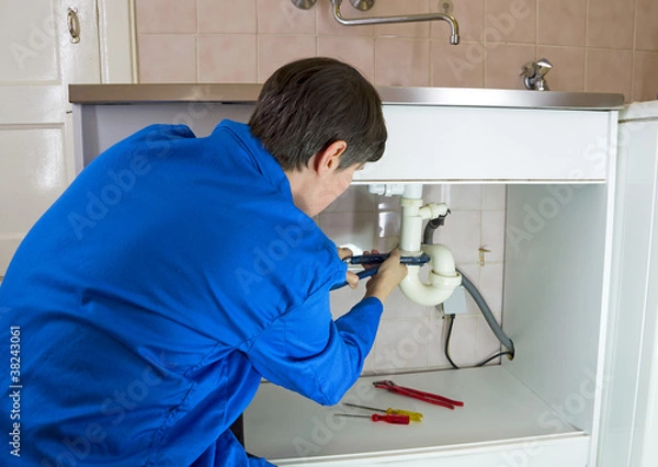 Obraz plumber drain