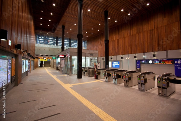 Obraz 地下駅の空間