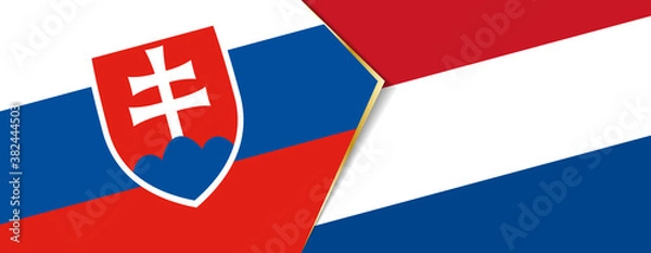 Fototapeta Slovakia and Netherlands flags, two vector flags.