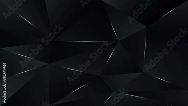 Obraz black triangle, dark wallpaper background pattern
