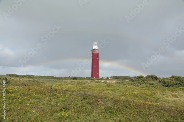 Fototapeta West Head Lighthouse in Zeeland, Niederlande