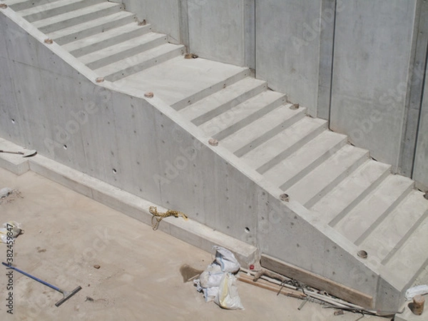 Obraz 工事中の階段