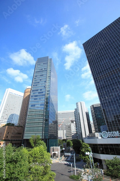 Fototapeta 大阪梅田のビル群