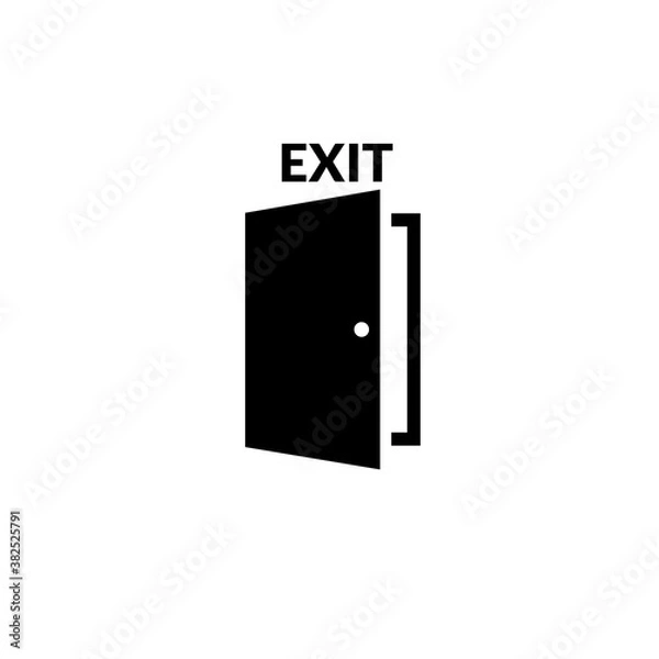 Fototapeta door flat icon vector illustration