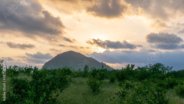 Obraz 해질녘 산방산