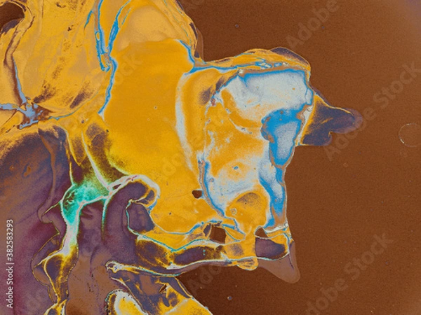 Fototapeta Dreamy Background.  Ink Vanilla Pattern. Worn