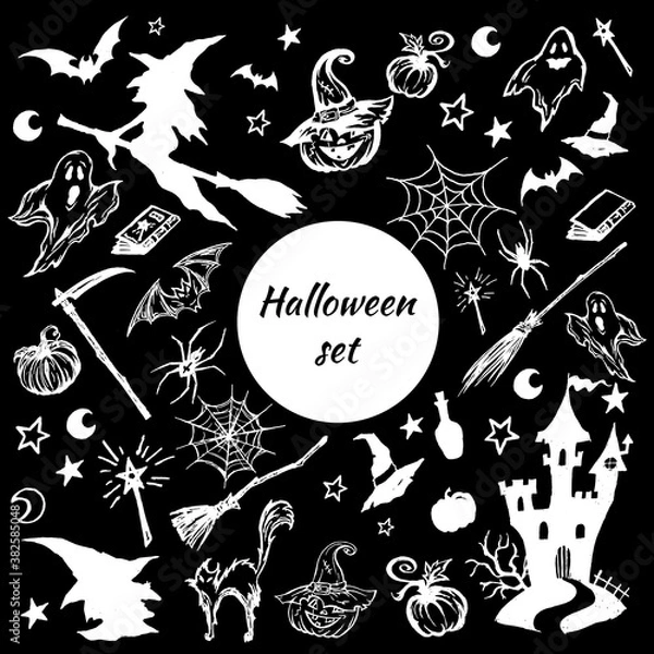 Fototapeta Halloween set