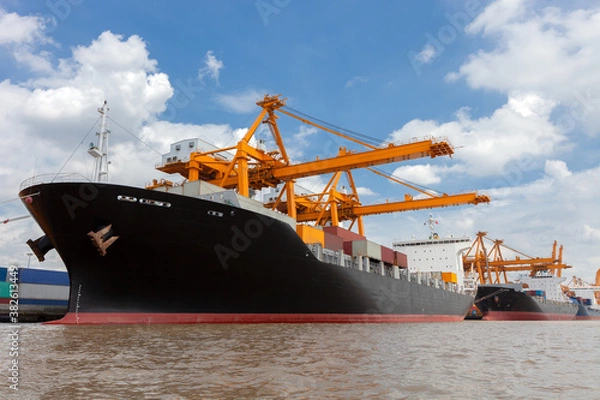 Fototapeta Container ship