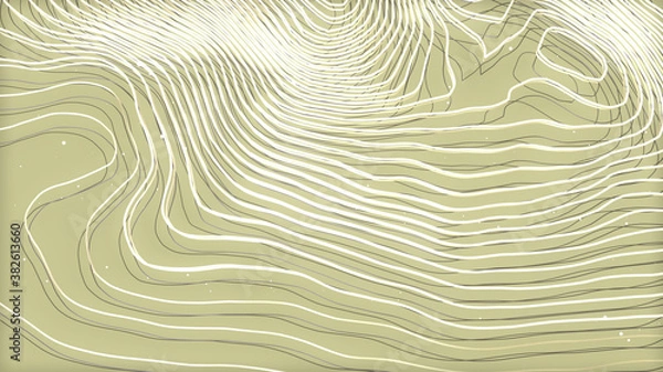 Fototapeta topographic lines