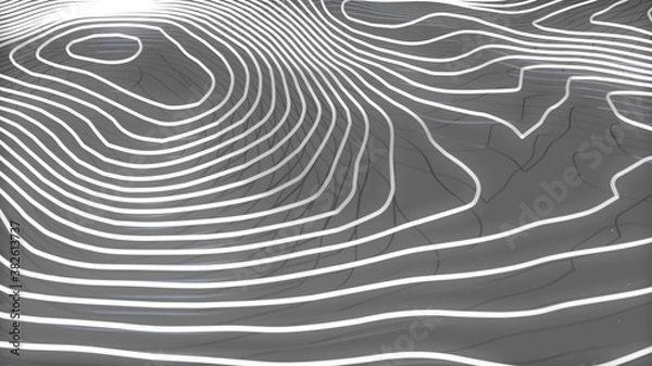 Fototapeta topographic lines