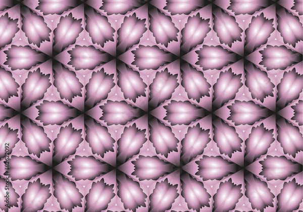 Fototapeta pink black pattern 3D