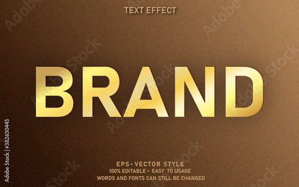 Obraz Editable Text Effect Modern Texture Premium Vector