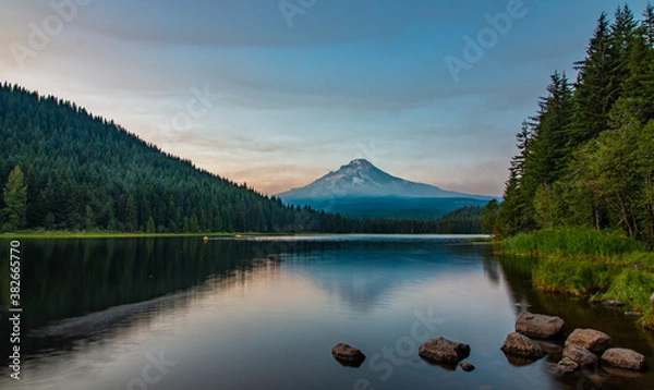 Obraz Dusk at Trillium lake