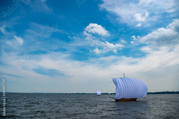 Obraz 茨城の帆引き船