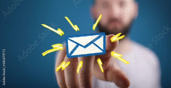 Fototapeta communication digital channel 3d interface