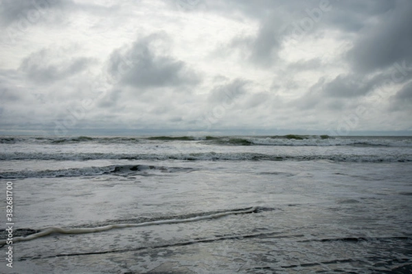 Obraz A Dramatic Stormy Sky Over the Ocean
