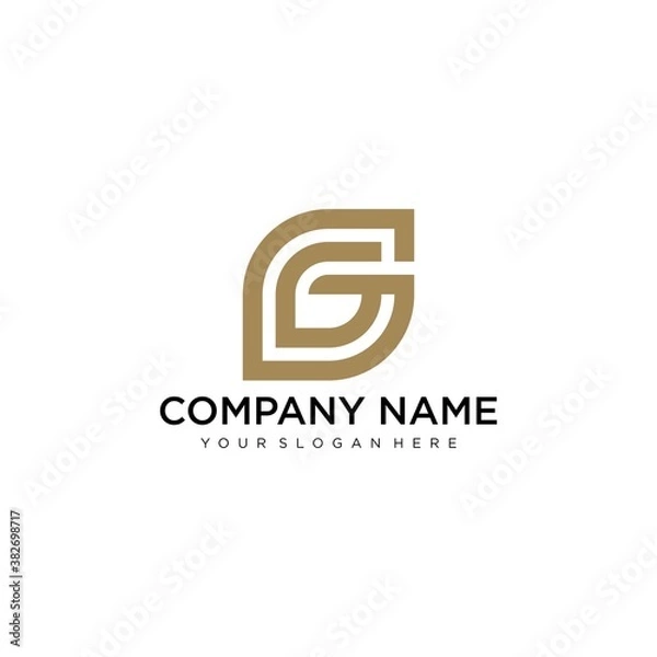 Obraz Letter G Modern Shape Logo Design Template Element